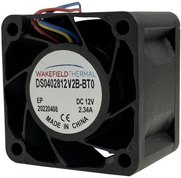 doc028520735 8020263949 DS0402812V2B-BT0, DC Fans DC Server Fan, 40x40x28mm, 12VDC, 35.0CFM, 2.34A, 28.08W, 67.5dBA, Ball, 4 Leads Hirschmann — изображение 1