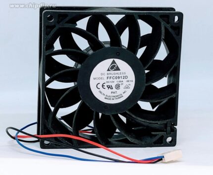 8007682676 Вентилятор Delta Electronics FFC0912DE 92x38мм 12V 1.50A OEM 3pin Hirschmann