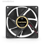 8020307041 EX294047RUS, Вентилятор 12В DC ExeGate EX08025S2P (80x80x25 мм, Sleeve bearing (подшипник скольжения), 2pin (разъем 2.54), 2200RPM, 22dBA) Hirschmann — изображение 2