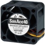 8007480998 9HVA0412P3J001, DC Fans Axial Fan, 40x40x28mm, 12VDC, 37.1CFM, High Static Pressure, Tach/PWM Hirschmann