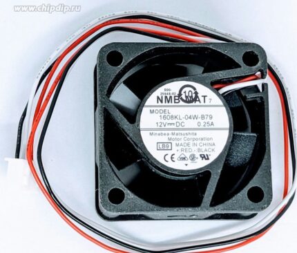8007681712 Вентилятор NMB-MAT 1608KL-04W-B79 (ACS-2811-FAN-1/2) 40x20мм 12V 0.25A 3 pin Hirschmann
