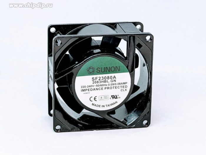 8017320865 Вентилятор Sunon SF23080A 220v 0.9/0.8a клемма 2 pin 80x38 Hirschmann — изображение 3