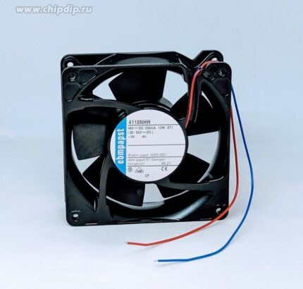 8035598290 Вентилятор Ebmpapst 4118NHH 48v 250mA 12W ST1 (36-60V DC) 120x38 2pin () Hirschmann