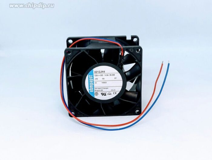 8018972077 Вентилятор Ebmpapst 8212JH4 12VDC 3.3A 39.6W 2pin 80x38 () Hirschmann — изображение 2