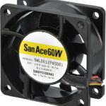 8008701716 9WL0624P4S001, Fan Tubeaxial 24VDC Square - 60mm L x 60mm H Ball 49.4 CFM (1.38m³/min) 4 Wire Leads Hirschmann