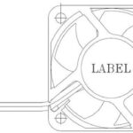 8004746923 AUB0412VD-00, DC Fans Tubeaxial Fan, 40x20mm, 12VDC, Sleeve, 3x Lead Wires, Lock Rotor Sensor, Tach Hirschmann