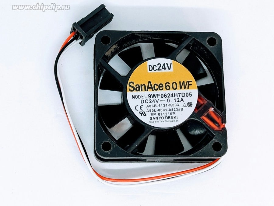 doc028690933 8035599312 Вентилятор Sanyo Denki San Ace 60 109P0624S7D03 (Fanuc A90L-0001-0552#A) 24V DC 0.08A 60X15 3pin Hirschmann — изображение 1