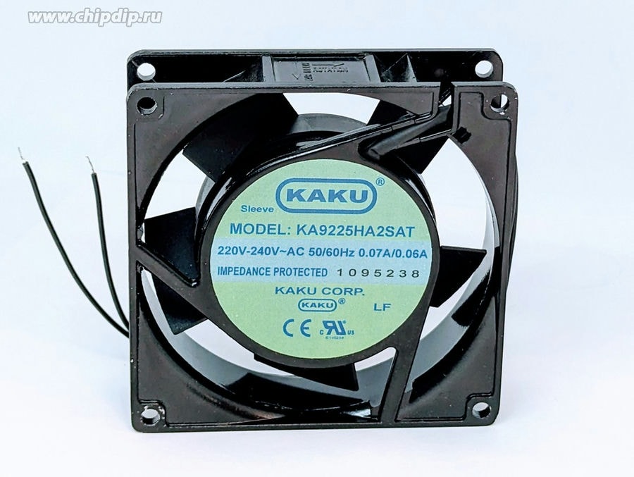 doc028692712 8007682850 Вентилятор KAKU KA9225HA2SAT 220-240v 50/60 HZ 0.07 / 0.06 a 90x25 92x25 2 pin Hirschmann — изображение 1