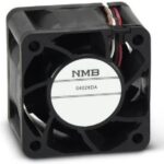 8025055780 04028DA-12R-AAF-0, Fan Tubeaxial 12VDC Square - 40mm L x 40mm H Ball 20.6 CFM (0.577m³/min) 2 Wire Leads Hirschmann