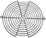 8005878642 G172-10H, 172mm Dia Fan Finger Guard Steel, Chrome Plated 10 Rings Hirschmann