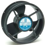 8004715779 OA254AN-22-1WBXC, AC Fans Tubeaxial Fan, 254x254x89mm, 230VAC, 850CFM, 75W, 69dBA, 2700RPM, Ball, Leads Hirschmann