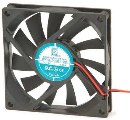 8004715787 OD8015-24HB02A, DC Fans DC Fan, 80x80x15mm, 24VDC, 30CFM, 0.08A, Ball, 3xWire, Alarm Output Hirschmann