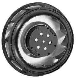 8004985862 RER125-19/18N, Blowers & Centrifugal Fans DC Radial Blower, 138x35mm Round, 48VDC, 64.7CFM, 5W, 47dBA, 2650RPM, FlatPak Hirschmann