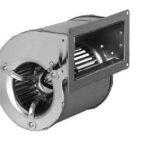 8008680250 D2E097-BK80-02, Fan Blower, Centrifugal 230VAC Rectangular/Rounded - 161mm L x 165mm H Ball 4 Wire Leads Hirschmann