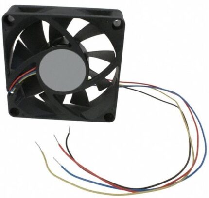 8033984864 AFC0712DD-TP10, Fan Tubeaxial 12VDC Square - 70mm L x 70mm H Ball 46.9 CFM (1.31m³/min) 4 Wire Leads Hirschmann