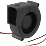 8006172663 BFB0724L, Fan Blower 24VDC Square/Rounded - 75.7mm L x 75.7mm H Ball 7.0 CFM (0.196m³/min) 2 Wire Leads Hirschmann