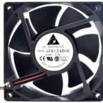 8004746898 AFB1248HHE, DC Fans DC Tubeaxial Fan, 120x38mm, 48VDC, Ball Bearing, Lead Wires, Locked Rotor Sensor Hirschmann
