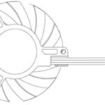 8005871762 EFB0512HHAFAH, Fan Tubeaxial, Frameless 12VDC Round - 45mm Dia Ball 7.5 CFM (0.210m³/min) 3 Wire Leads Hirschmann