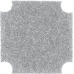 8004681110 09150-M/60, Fan Accessories FAN FILTER MEDIA 60PPI 36.4X36.4mm Hirschmann