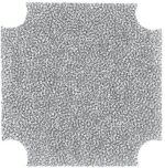 8004681110 09150-M/60, Fan Accessories FAN FILTER MEDIA 60PPI 36.4X36.4mm Hirschmann