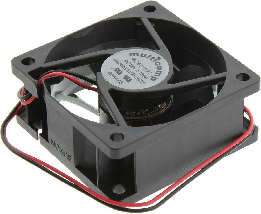 doc029048602 8002417144 MC011527, DC Axial Fan, 12 V, Square, 60 mm, 25 mm, Vapo Bearing, 27 CFM Hirschmann — изображение 1