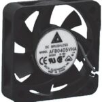 8006007709 AFB0412HHA-TA5F, Fan Tubeaxial 12VDC Square - 40mm L x 40mm H Ball 8.1 CFM (0.227m³/min) 3 Wire Leads Hirschmann