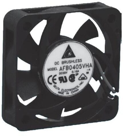 8006007709 AFB0412HHA-TA5F, Fan Tubeaxial 12VDC Square - 40mm L x 40mm H Ball 8.1 CFM (0.227m³/min) 3 Wire Leads Hirschmann
