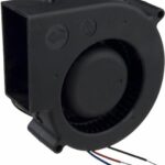 8005825137 BFB1024H-F00, Fan Blower 24VDC Rectangular/Rounded - 97.2mm L x 94.4mm H Ball 25.4 CFM (0.711m³/min) 3 Wire Leads Hirschmann