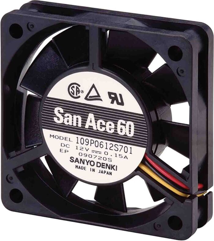 8013282491 Вентилятор Sanyo Denki 109P0624H702 60x15мм 24V 0.06A 2pin Hirschmann — изображение 2