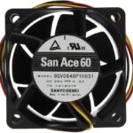 8008671927 9GV0648P1H031, Fan Tubeaxial 48VDC Square - 60mm L x 60mm H Ball 76.0 CFM (2.13m³/min) 4 Wire Leads Hirschmann