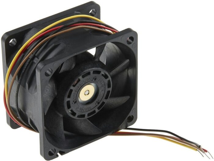 8008671927 9GV0648P1H031, Fan Tubeaxial 48VDC Square - 60mm L x 60mm H Ball 76.0 CFM (2.13m³/min) 4 Wire Leads Hirschmann — изображение 3