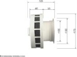 8020602333 Приточный клапан КИВ-125 800 мм с теплошумоизоляцией и круглой наружной металлической решеткой 24004КИВ Hirschmann — изображение 6