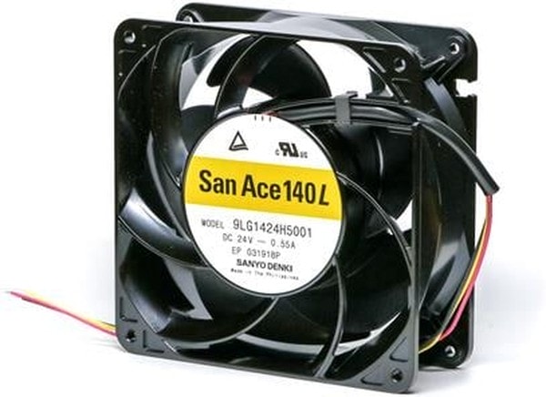 doc029104354 8006917001 9LG1424H5001, Fan Tubeaxial 24VDC Square - 140mm L x 140mm H Ball 173.0 CFM (4.84m³/min) 3 Wire Leads Hirschmann — изображение 1