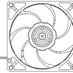 8005856974 9GA0924H402, Fan Tubeaxial 24VDC Square - 92mm L x 92mm H Ball 2 Wire Leads Hirschmann