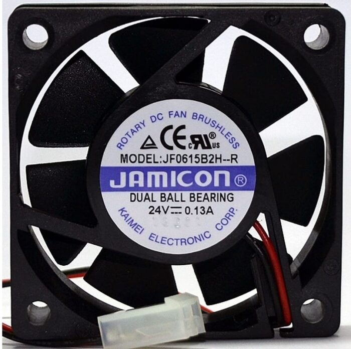 8020727003 вентилятор JF0615B2H 60х60х15 24В с разъемом 2 конт.MOLEX 5239-2(PHU-2) С00037093 Hirschmann — изображение 2