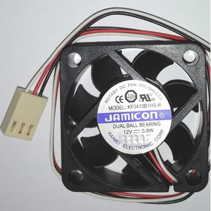 8020727007 вентилятор KF0410B1HS 40х40х10 12В с разъемом 3 конт.TKP2510-3, тахометр С00035722 Hirschmann — изображение 2