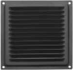 8020759497 Домарт Решетка вентиляционная 150x150 с сеткой, черная 170941 Hirschmann