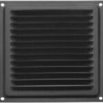 8020759497 Домарт Решетка вентиляционная 150x150 с сеткой, черная 170941 Hirschmann