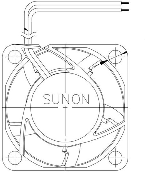 doc029267728 8004788866 MF40201V1-1D02A-A99, DC Fans Axial Fan, 40x40x20mm, 12VDC, 0.22"H2O, Vapo, Auto Restart, Infotainment Hirschmann — изображение 1