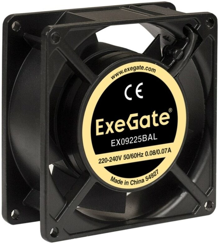 9000945790 EX09225BAL, Вентилятор 220В ExeGate, 92x92x25 мм, двойной шарикоподш, провод 30см, 2600RPM, 35dBA Hirschmann — изображение 6