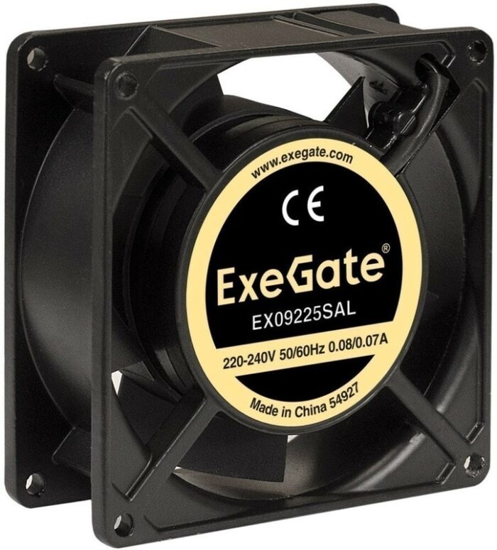 8009510063 EX289005RUS, Вентилятор 220В AC ExeGate EX09225SAL (92x92x25 мм, Sleeve bearing (подшипник скольжения), подводящий провод 30 см, 2500RPM, 30 Hirschmann — изображение 7