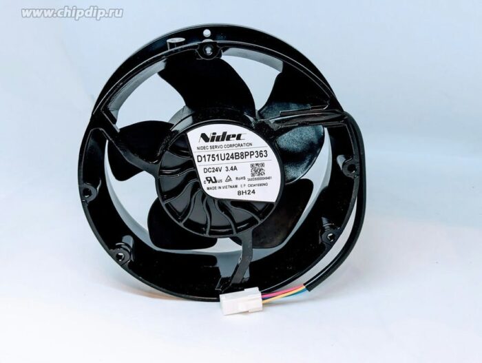8017873751 Вентилятор Nidec D1751U24B8PP363 (D1751U24B8PP366 / 3AXD50000049451) 24V DC 3.4A 172X51 4pin () Hirschmann — изображение 2