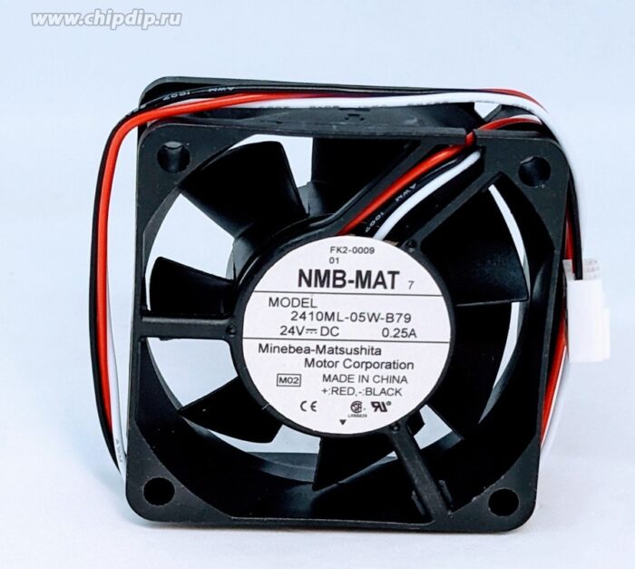 8018971830 Вентилятор NMB-MAT 2410ML-05W-B79 24V DC 0.25A 60X25 3pin () Hirschmann — изображение 2