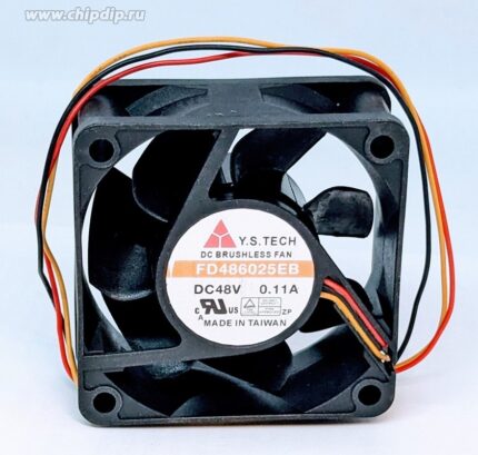 8011000931 Вентилятор Y.S. TECH FD486025EB 48V 0.11A стандарт разъем 60x25 3pin Hirschmann