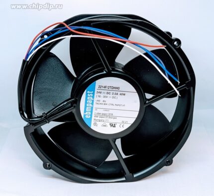 8020795581 Вентилятор Ebmpapst 2214F/2TDHH0 24V DC 2.0A 48W 4pin Hirschmann