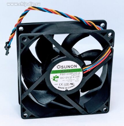 8020834314 Вентилятор Sunon PSD1209PLV2-A DC 12V 4.2W 0.35A 92x32мм 4pin Hirschmann