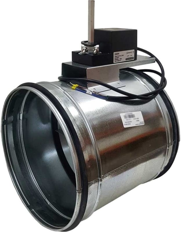doc029519883 8020842452 TKD200-02DN/24V Регулирующая заслонка круглая, диам. 200мм с риверсивным электроприводом 2Нм, 24В, управление открыто/закрыто 550202 Hirschmann — изображение 1