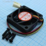 8020263783 EC4010L12BA, (40*40*10 12V 3pin), Вентилятор 12В, 40х40х10мм, подшипник качения, 4500 об/мин 19 дБ 3 вывода Hirschmann