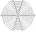 8004890762 08125, Fan Accessories 150mm Wire Form Fan Guard, Bright Nickel Chrome Finish Hirschmann