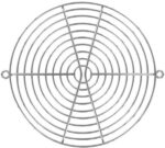 8006096744 08126, 172mm Dia Fan Finger Guard Steel, Nickel Plated 10 Rings Hirschmann